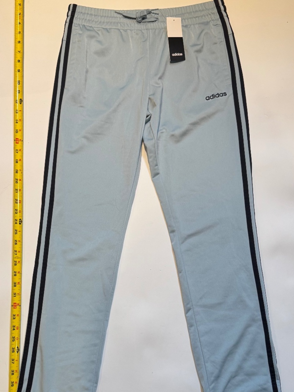 NEW Adidas 3-Stripes Tricot Track Pants Light Blue Sz Medium